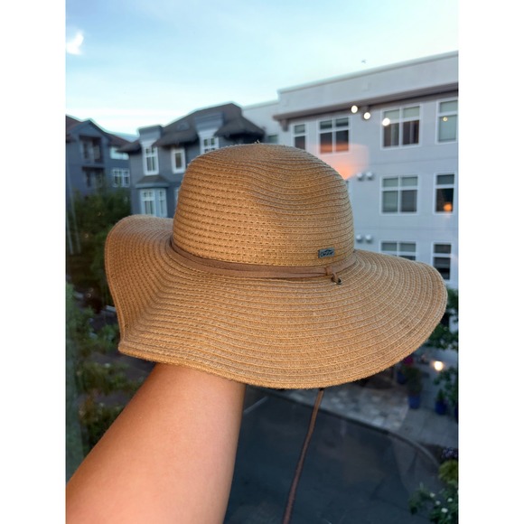 Conner Sun Hat Natural Fiber Wide Brim Chin Strap Packable Beach Travel main image 9